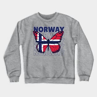 I Love Norway // Norwegian Flag // Norwegian Pride Crewneck Sweatshirt